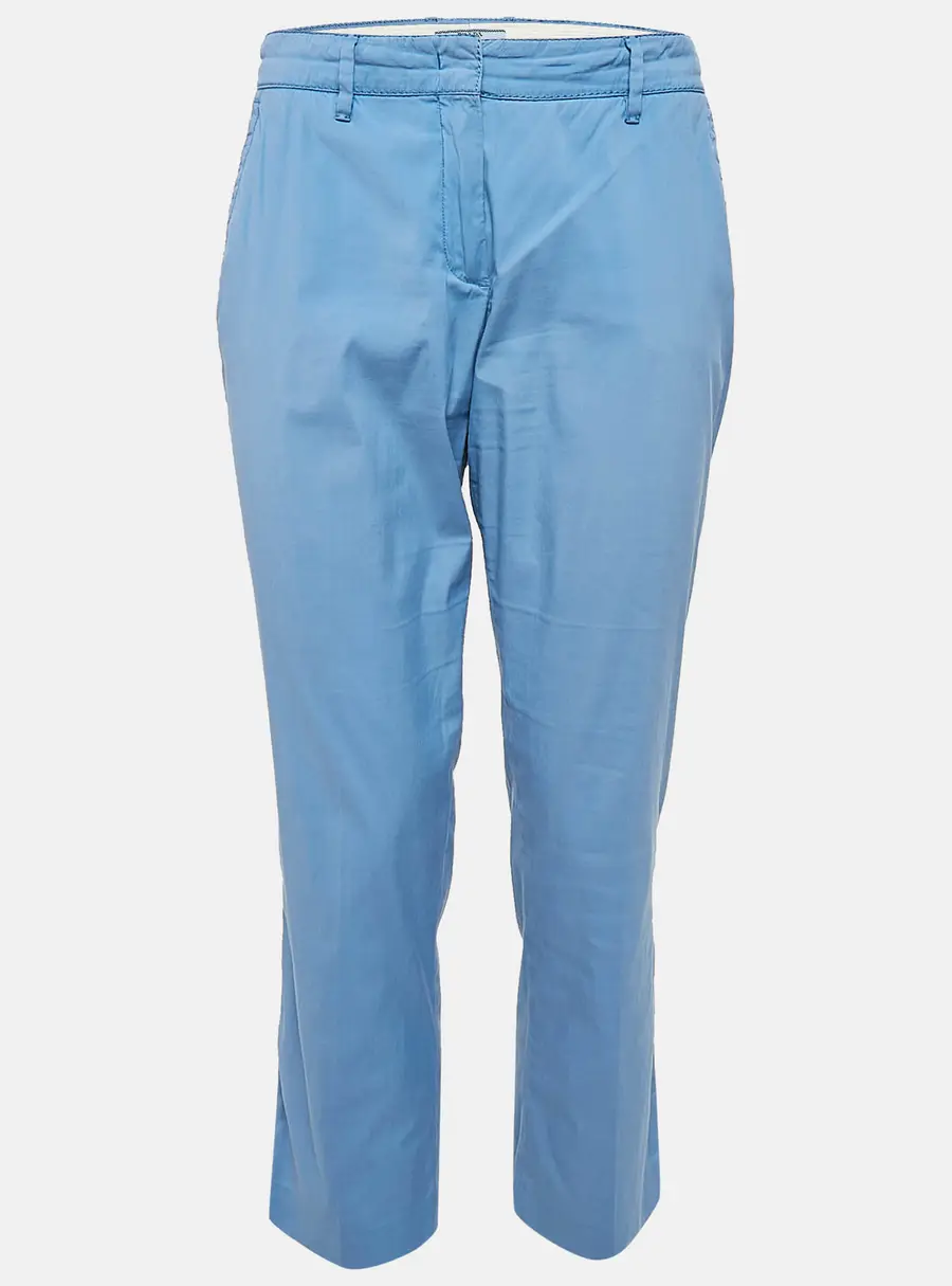 Prada Blue Cotton Blend Trousers M