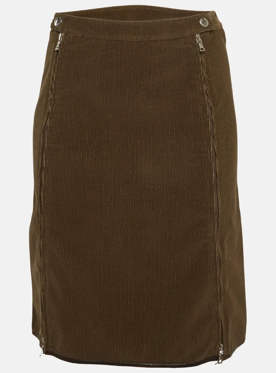 Prada Brown Corduroy Pencil Skirt S
