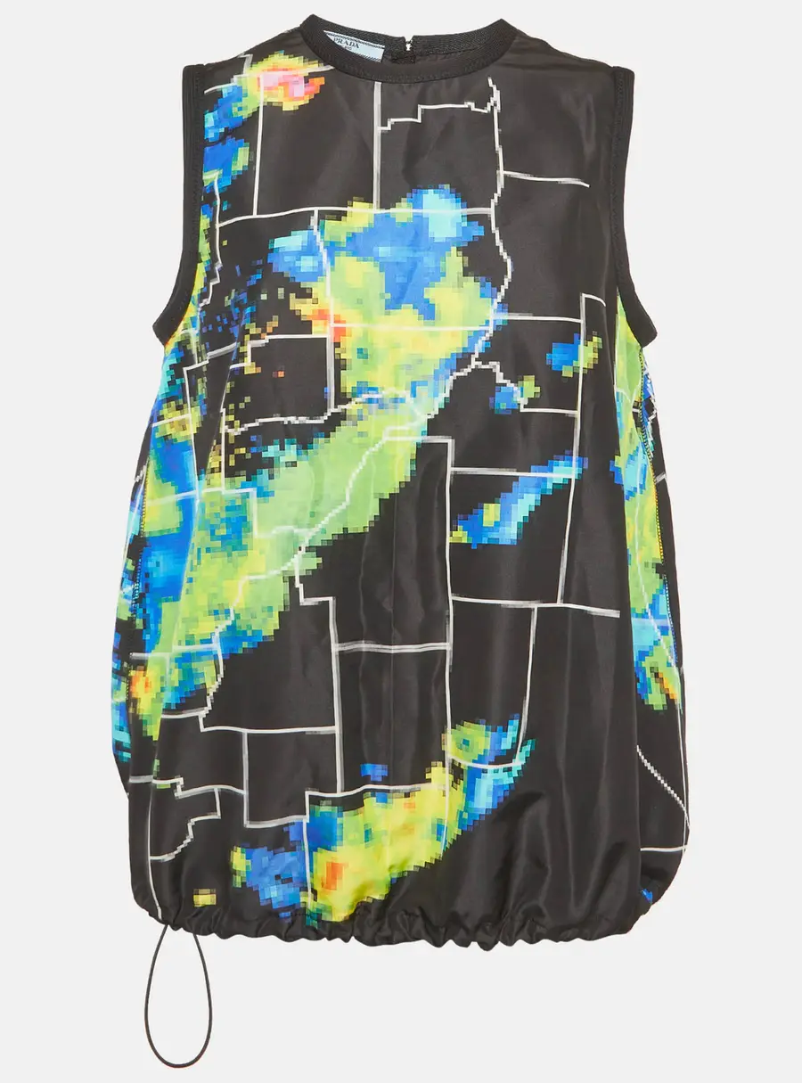 Prada ‘Radar’ Pixelated Ripstop Graphic Nylon Vest M