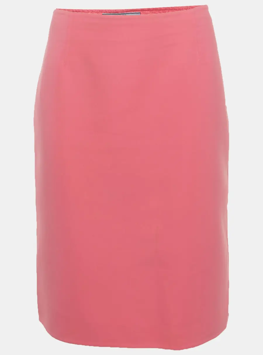 Prada Pink Stretch Cotton Pencil Skirt L