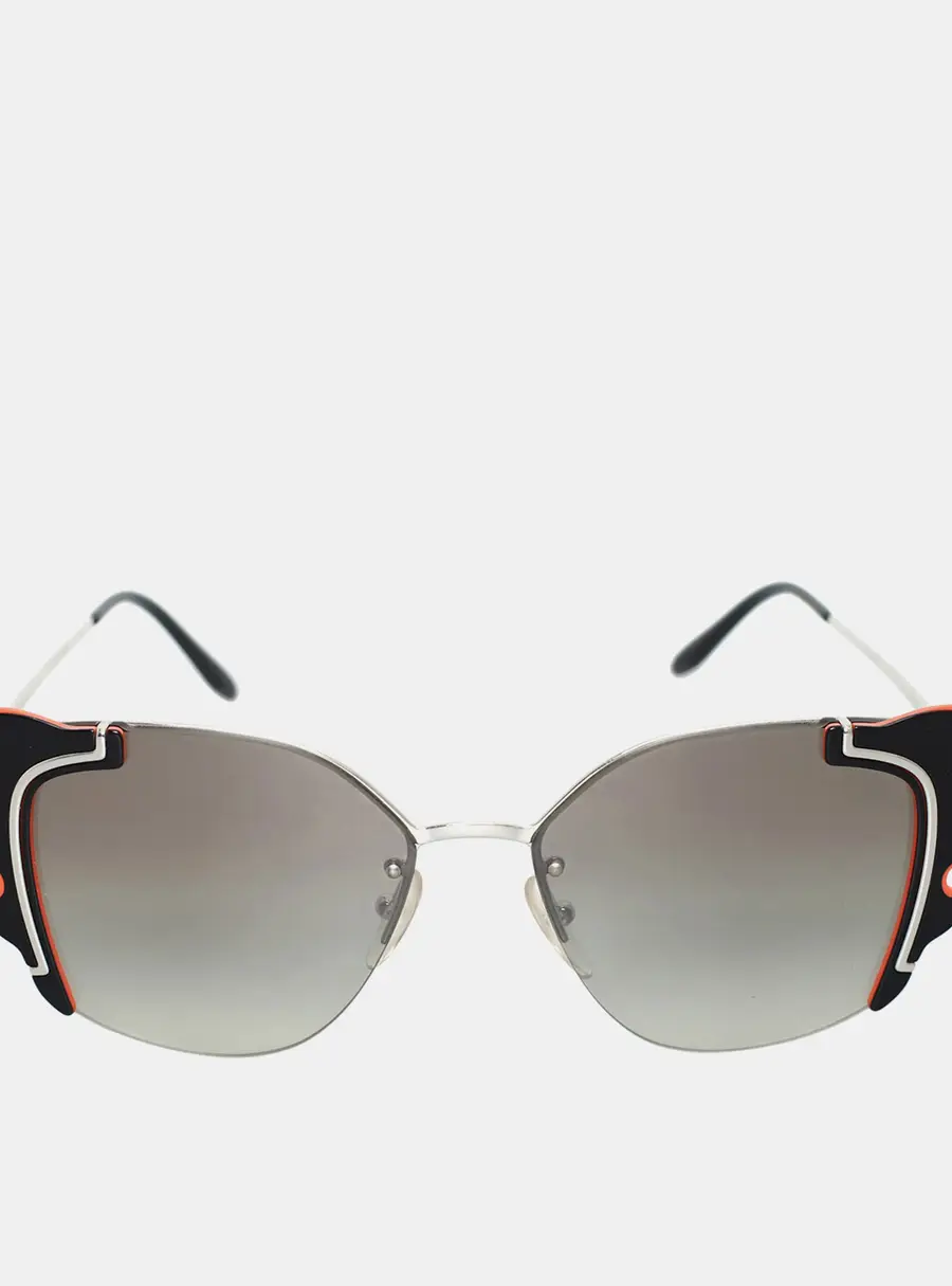 Prada Black, Orange Flame Sunglasses