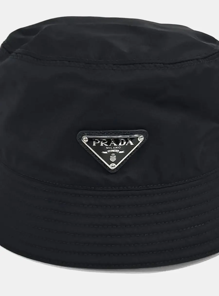 Prada Re-Nylon Black Bucket Hat