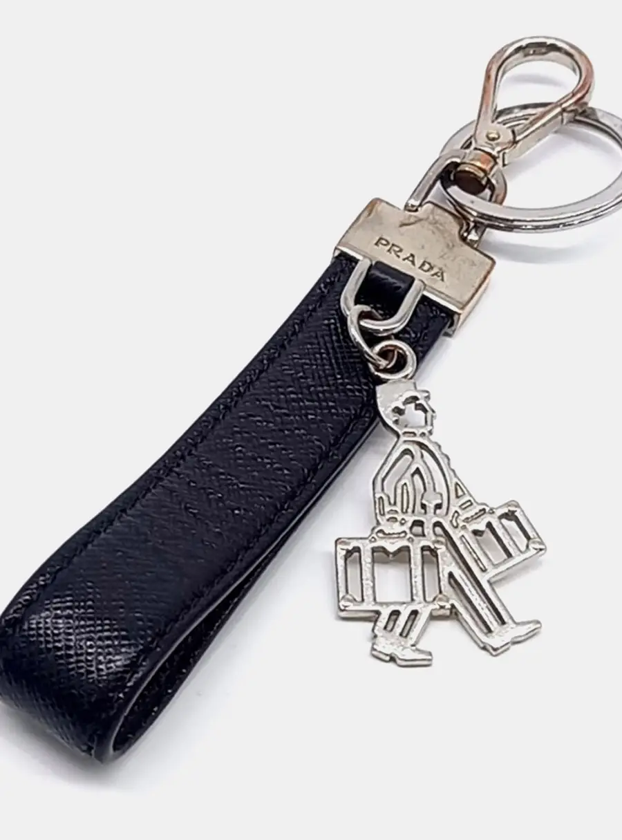Prada Saffiano Keyring And Bag Charm