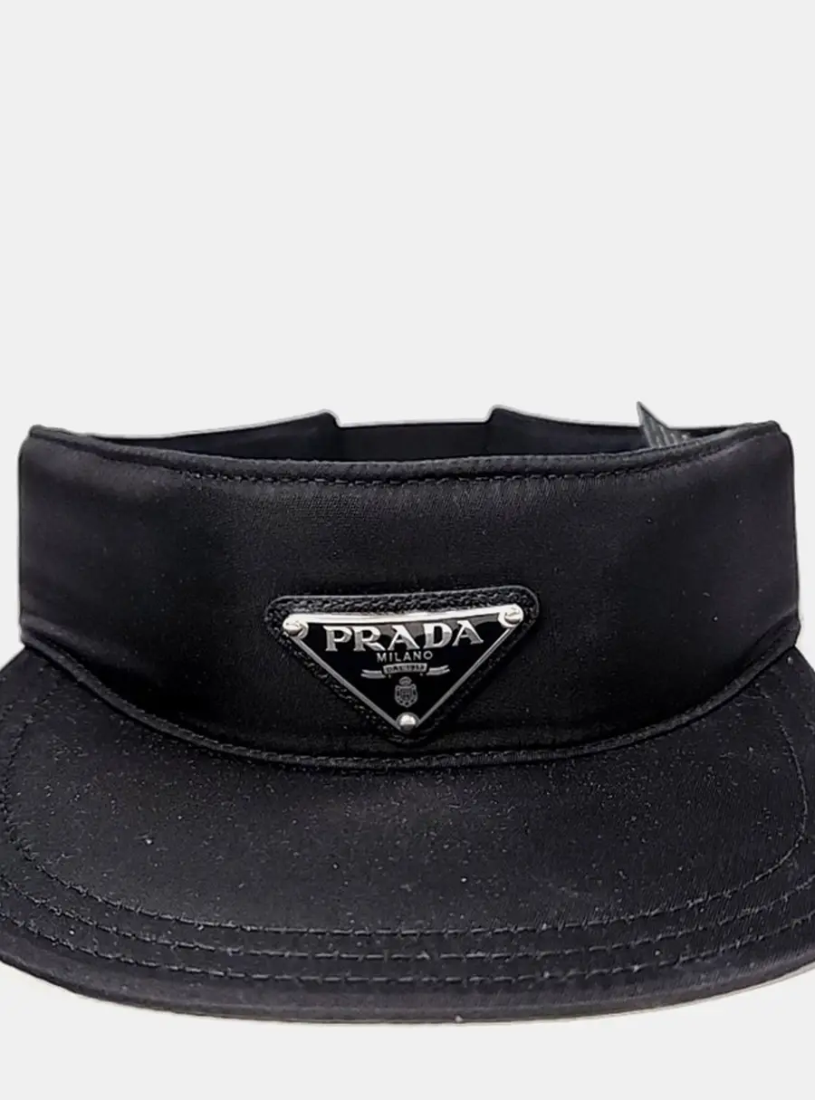 Prada nylon black sun cap