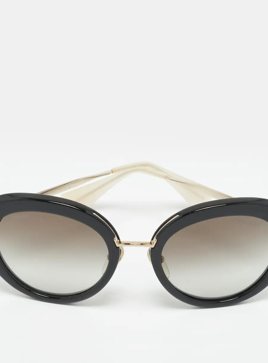 Prada Black/Grey Gradient SPR 16Q Frame Cat Eye Sunglasses