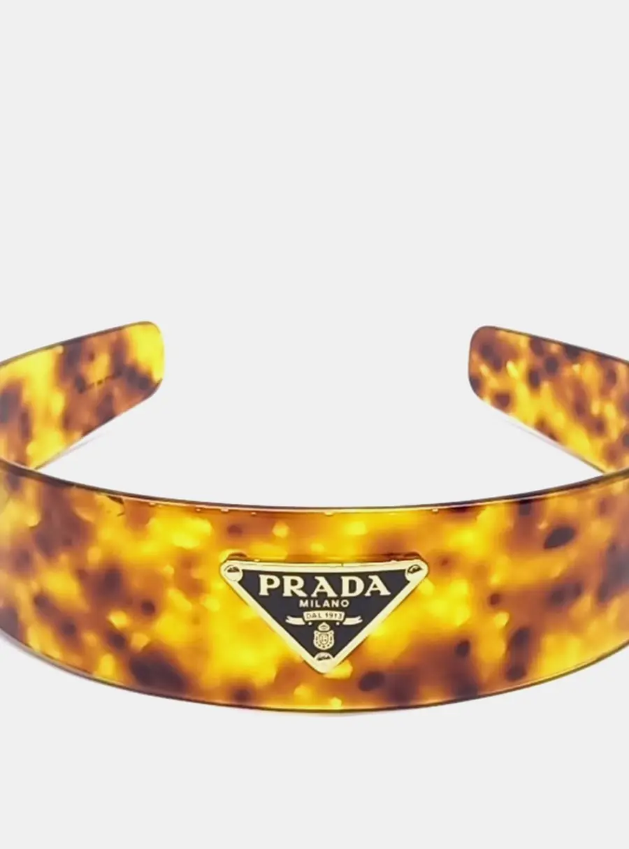 Prada brown hairband