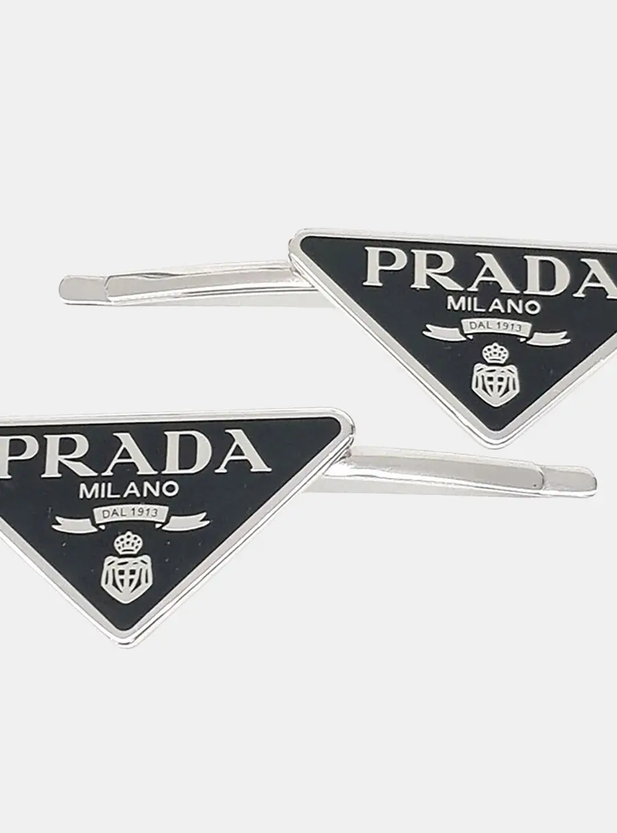 Prada metal hairpin