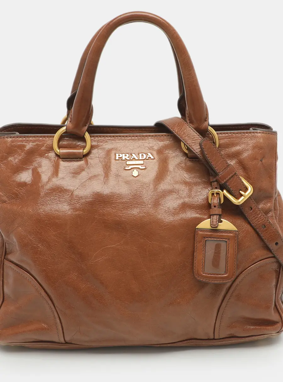 Prada Brown Leather Tote