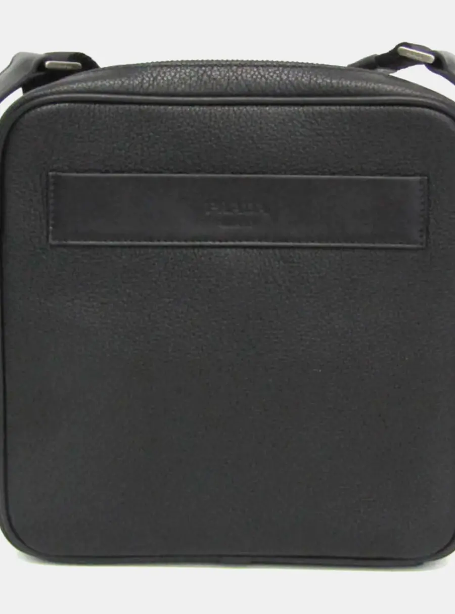 Prada Toro Black Soft Calfskin Leather Crossbody Shoulder Bag