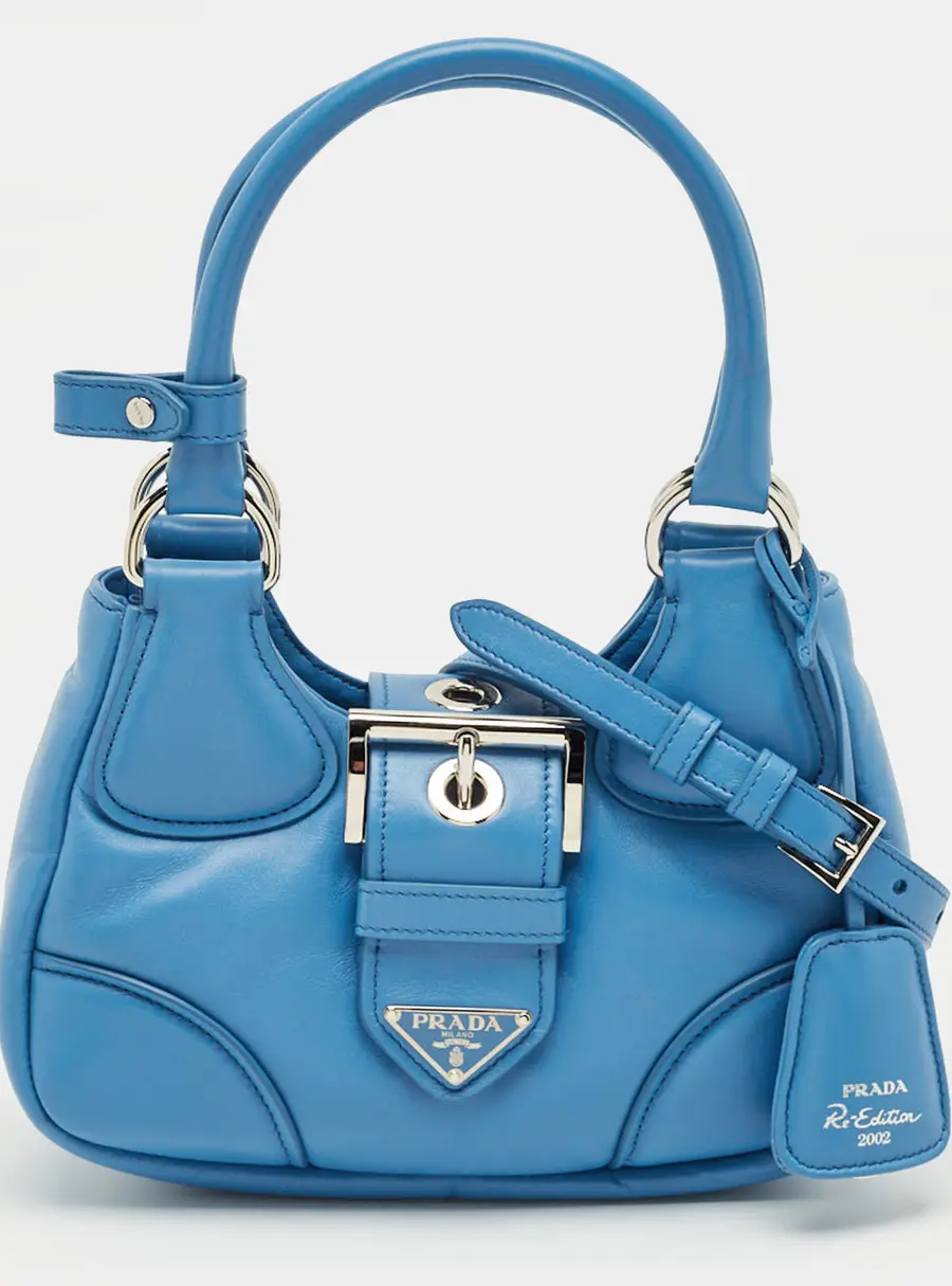 Prada Blue Moon Padded Leather Re-edition 2002 Bag