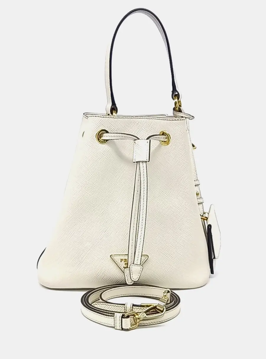 Prada Saffiano Bucket Tote/Crossbody Bag
