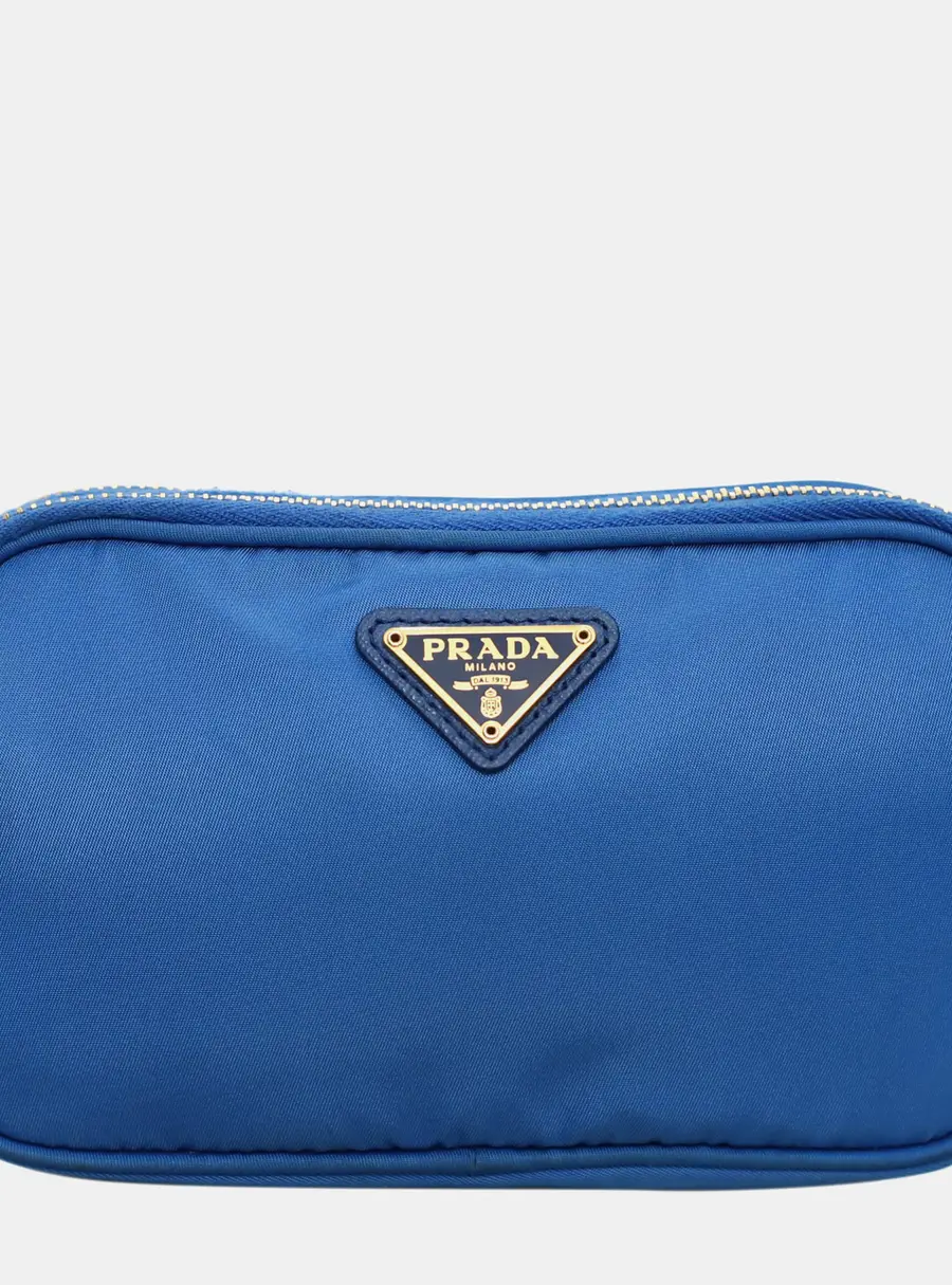 Prada Crossbody Blue Nylon Crossbody Bag