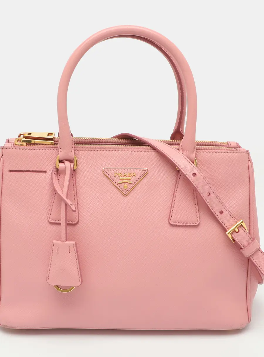 Prada Galleria Medium Pink Saffiano Leather Tote