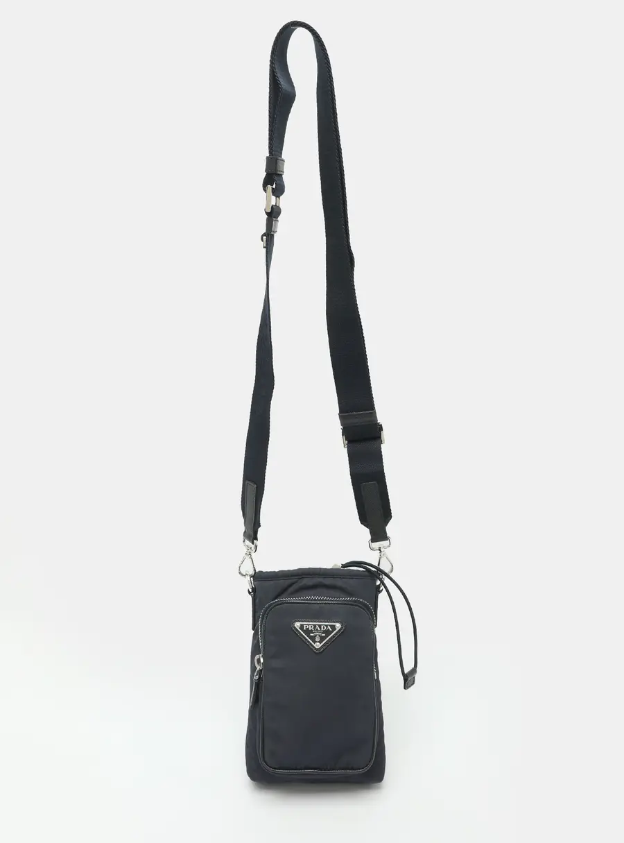 Prada Re-Nylon Navy Blue Nylon Smartphone Case