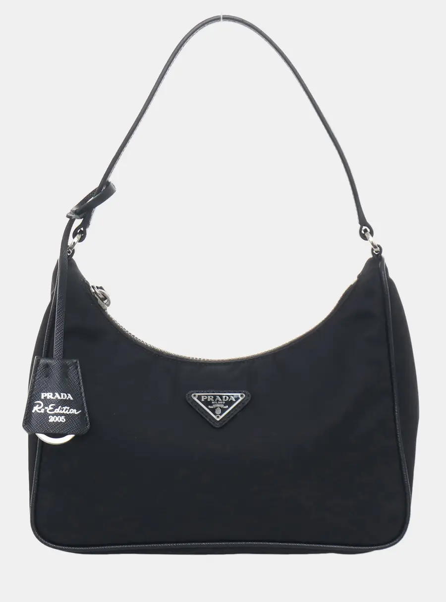 Prada Re-Edition 2005 Black Nylon Shoulder Bag