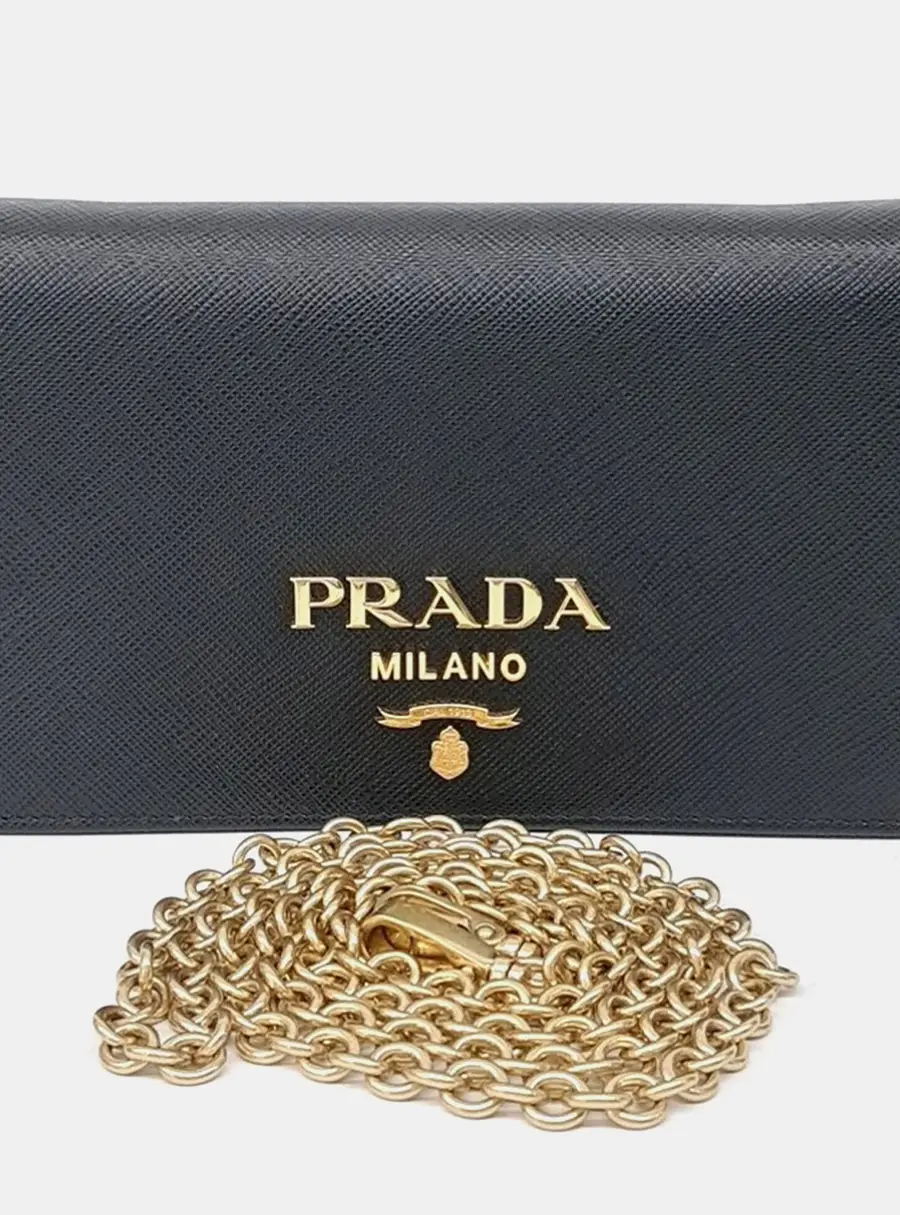 Prada Saffiano Chain Crossbody Bag