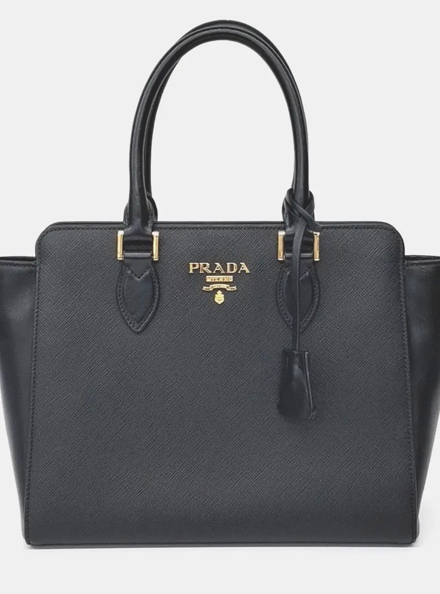 Prada Black Saffiano Tote Bag