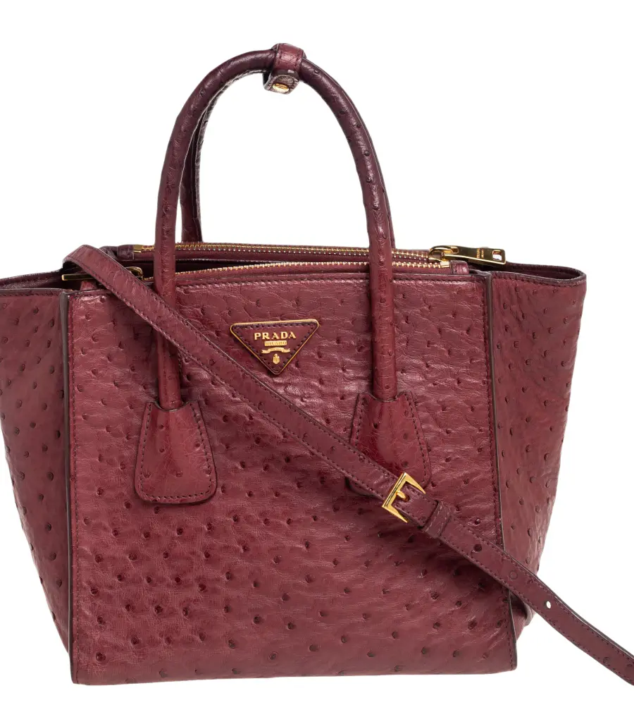 Prada Twin Pocket Red Tote Bag