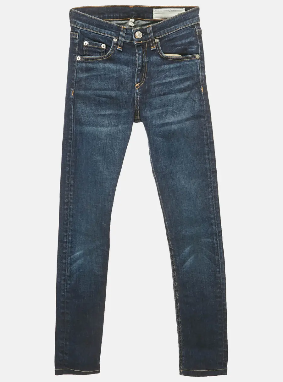 Rag & Bone Blue Denim High Rise Skinny jeans S Waist 24"