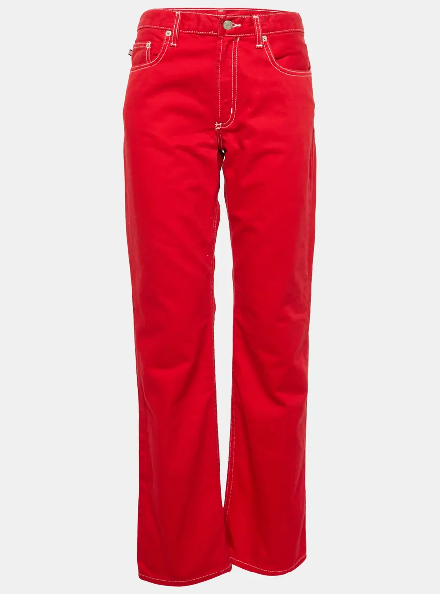 Ralph Lauren Red Denim Straight Leg Jeans L Waist 31"