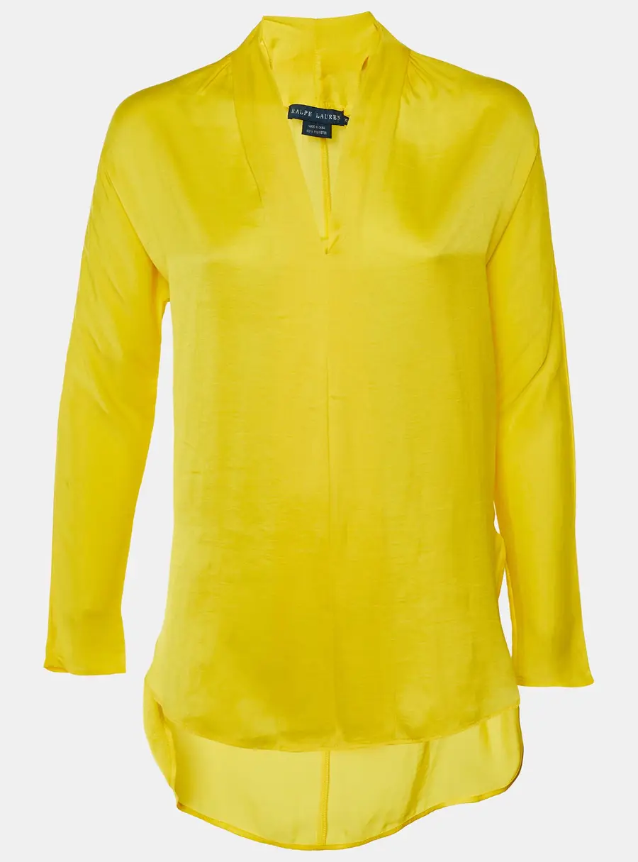Ralph Lauren yellow Georgette Tunic XS
