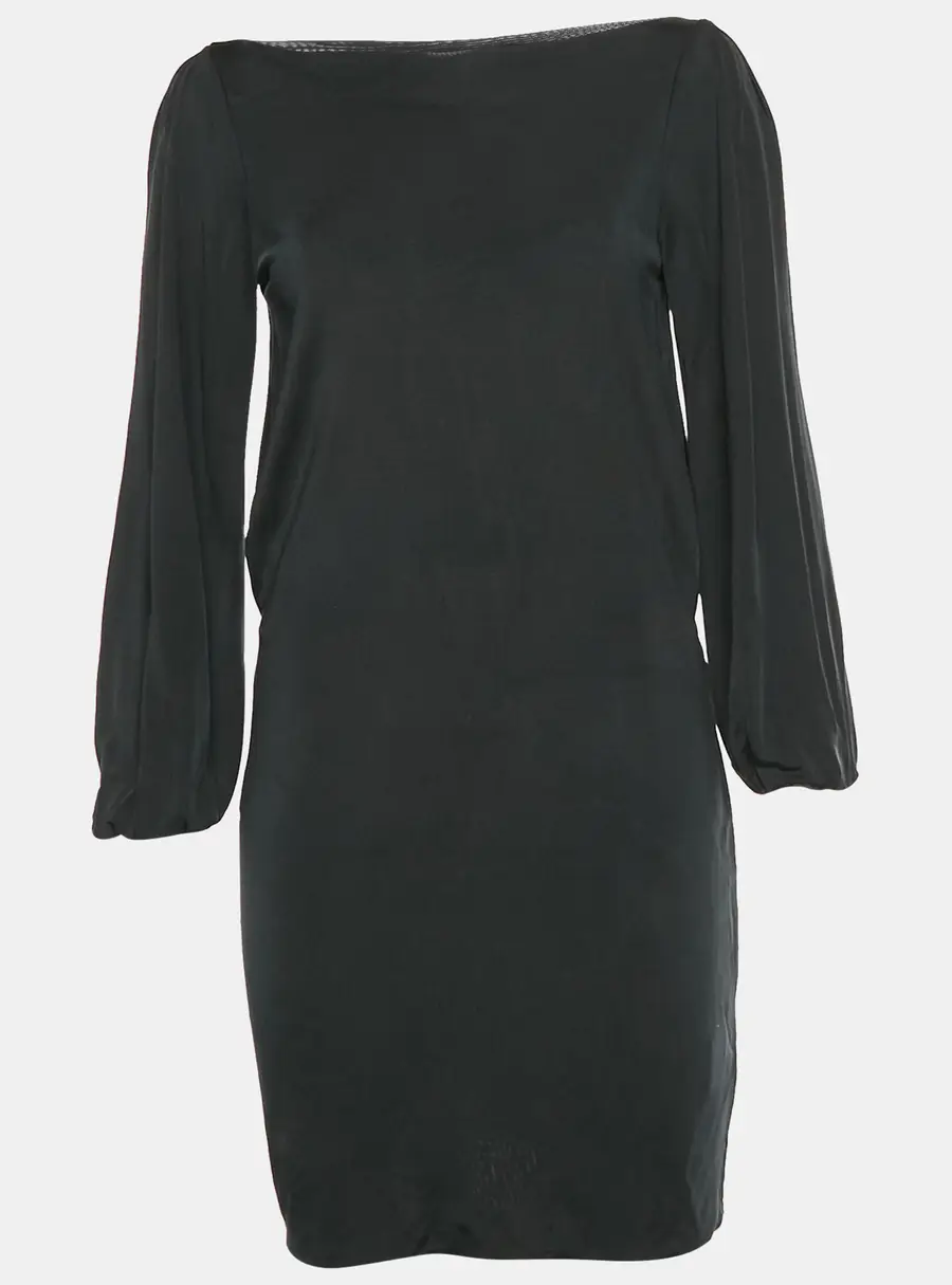 Ralph Lauren Black Jersey Shift Mini Dress S