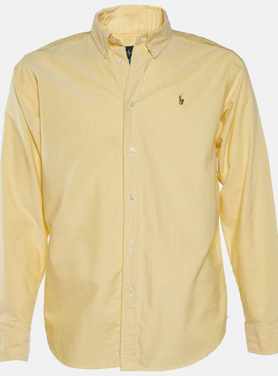 Ralph Lauren Yellow Cotton Button Front Shirt XXXL