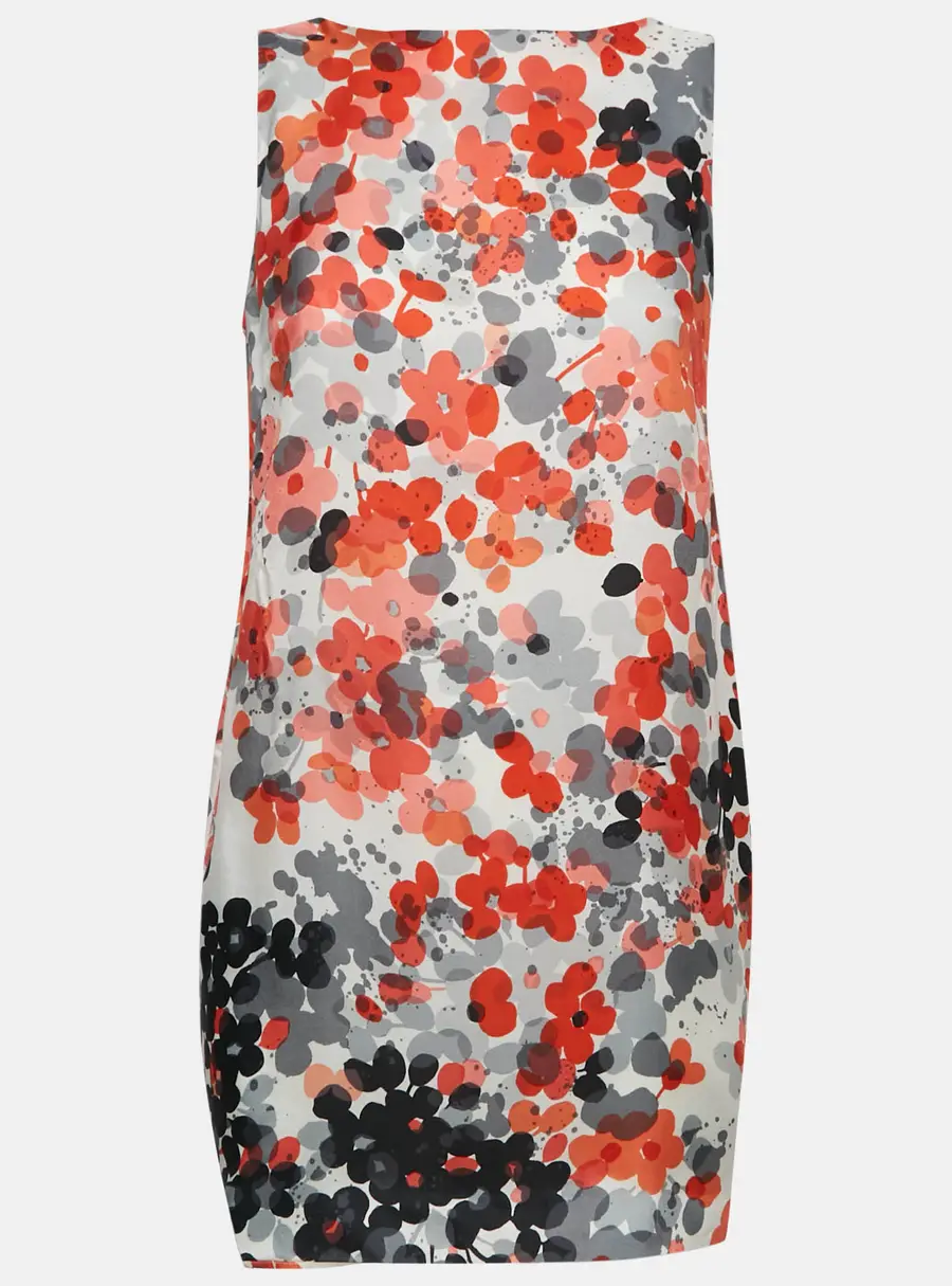 RED Valentino Multicolor Floral Print Bow Detail Mini Dress S