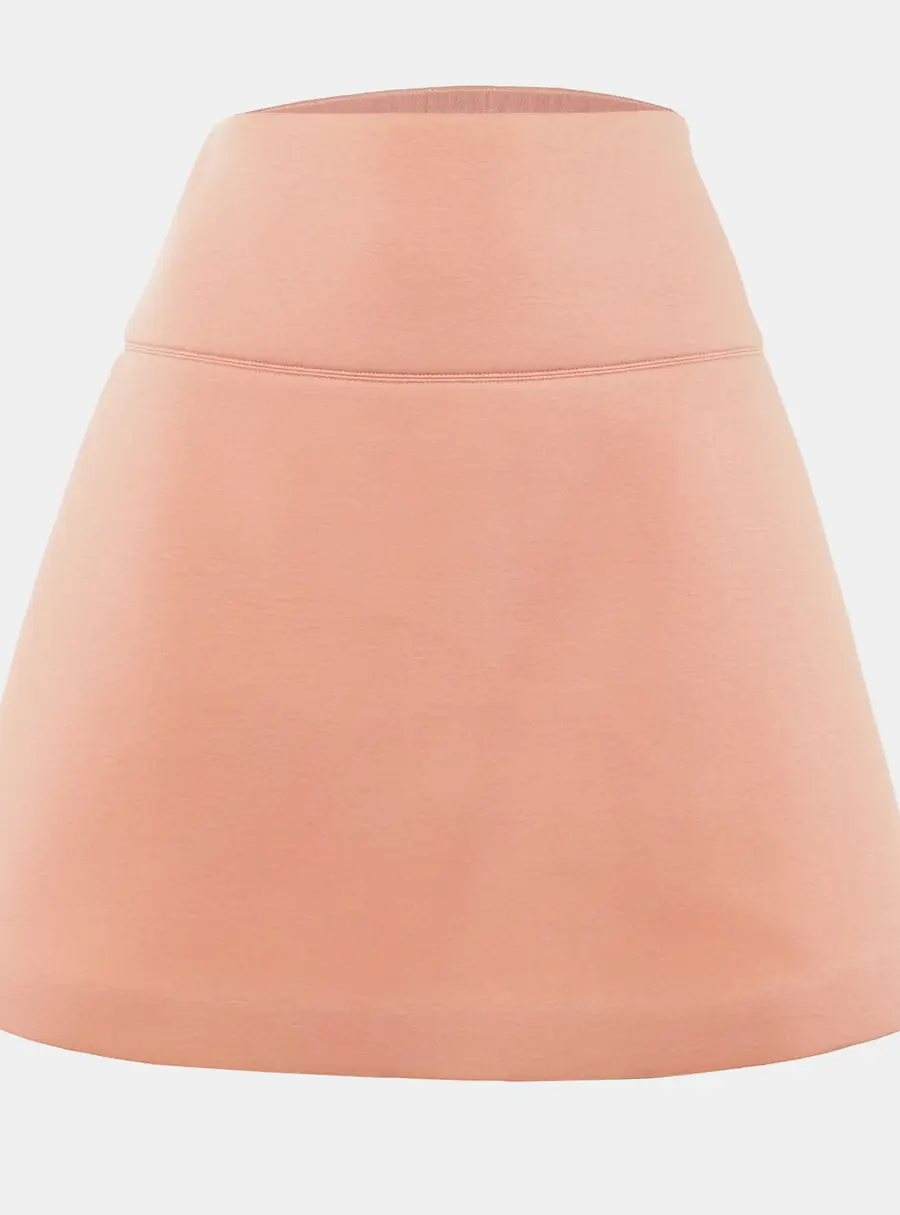 RED Valentino Coral Pink Jersey A-Line Mini Skirt M