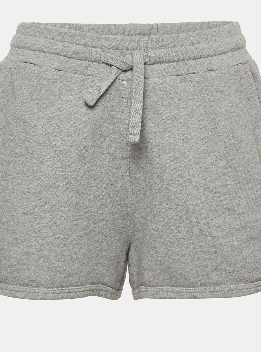 RED Valentino Grey Jersey Lace Detail Mini Shorts S