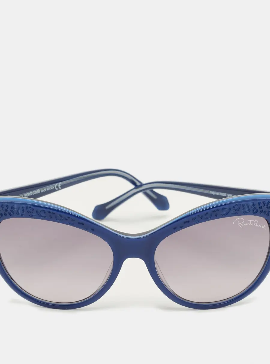 Roberto Cavalli Blue/Grey Gradient 982S Tegmen Cat Eye Sunglasses