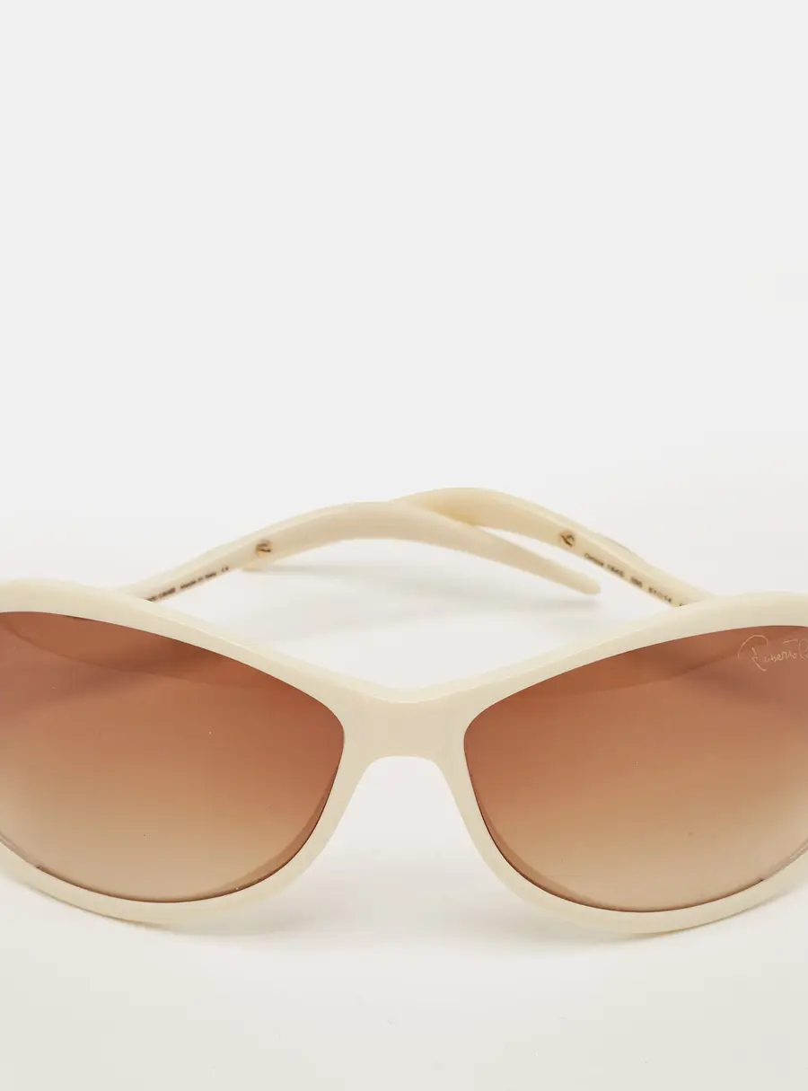 Roberto Cavalli Brown/White Gradient Orizia 184S Oversized Sunglasses