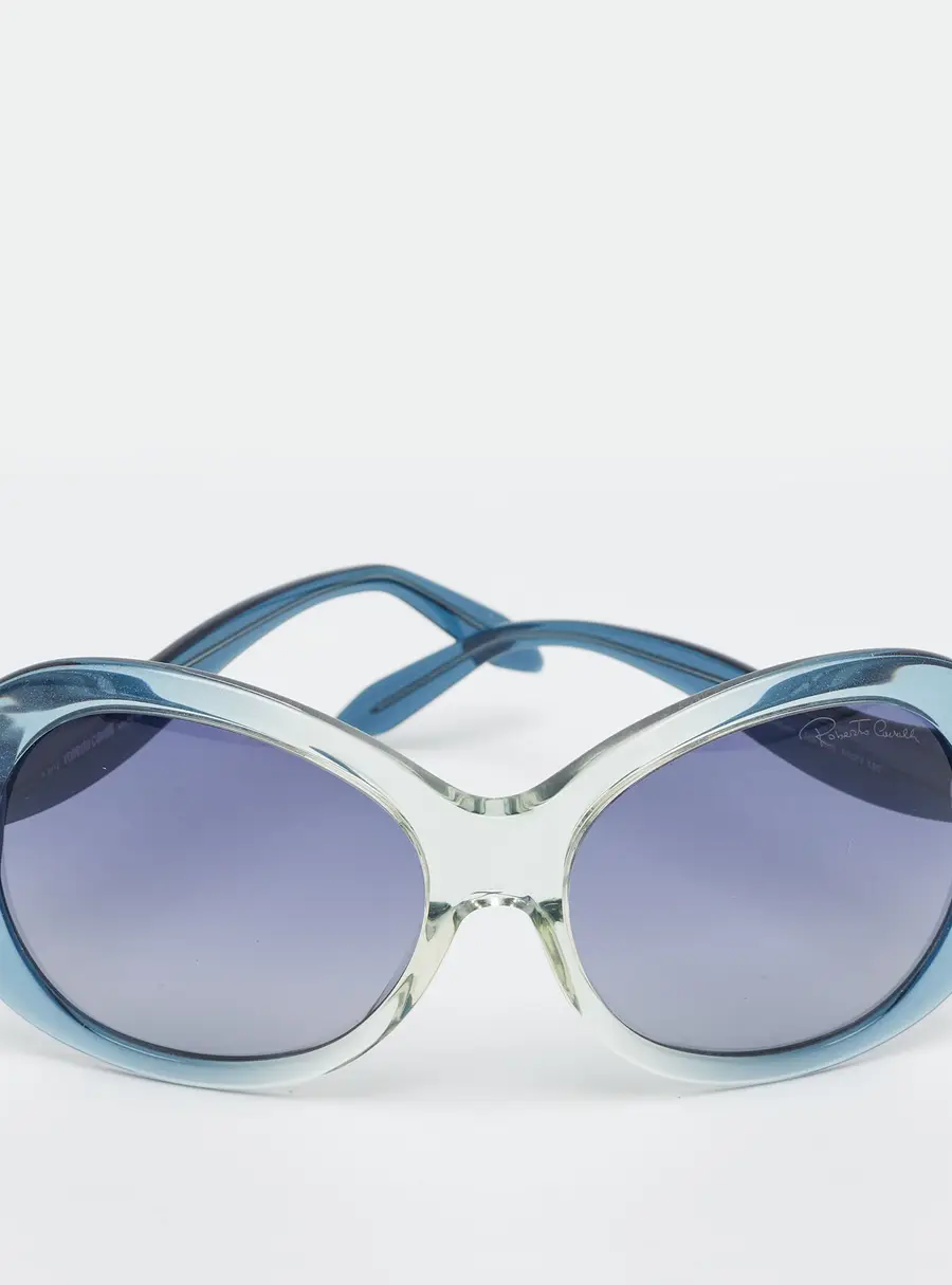 Roberto Cavalli Blue Full Moon 734S Frame Oversized Sunglasses