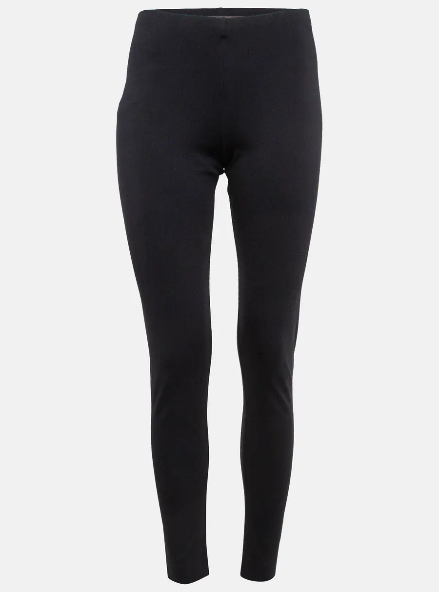 Roberto Cavalli Navy Blue Stretch Knit Leggings M