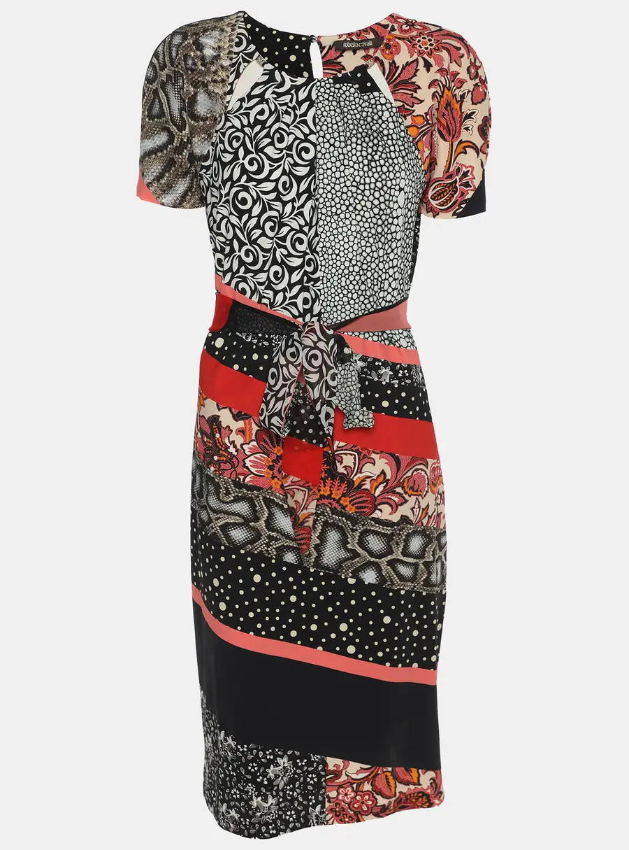 Roberto Cavalli Multicolor Printed Jersey Dress S