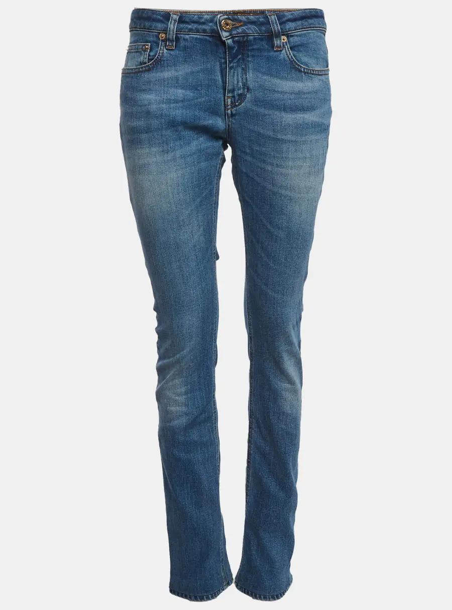 Roberto Cavalli Blue Denim Straight Fit Jeans S/Waist 28"