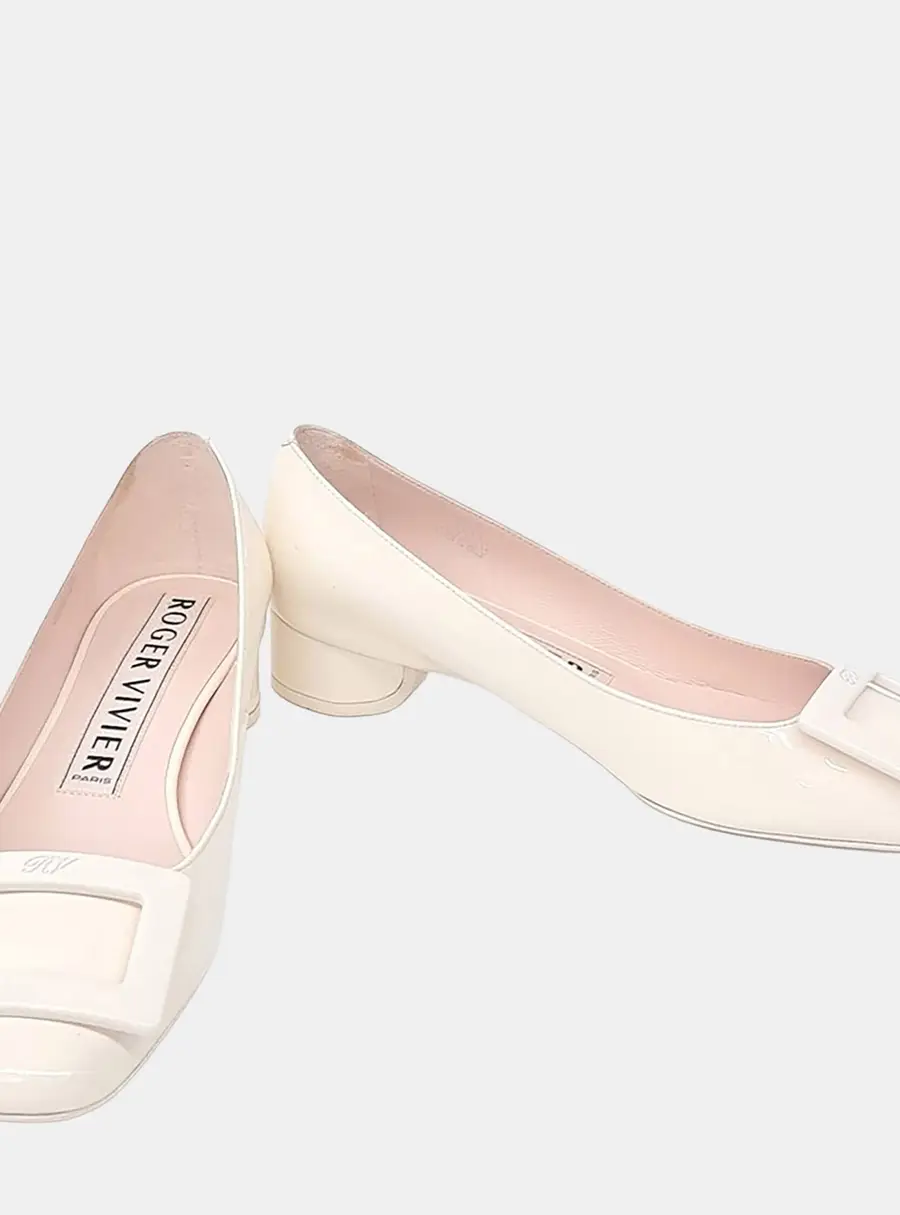 Roger Vivier Leather U Look Ballerinas