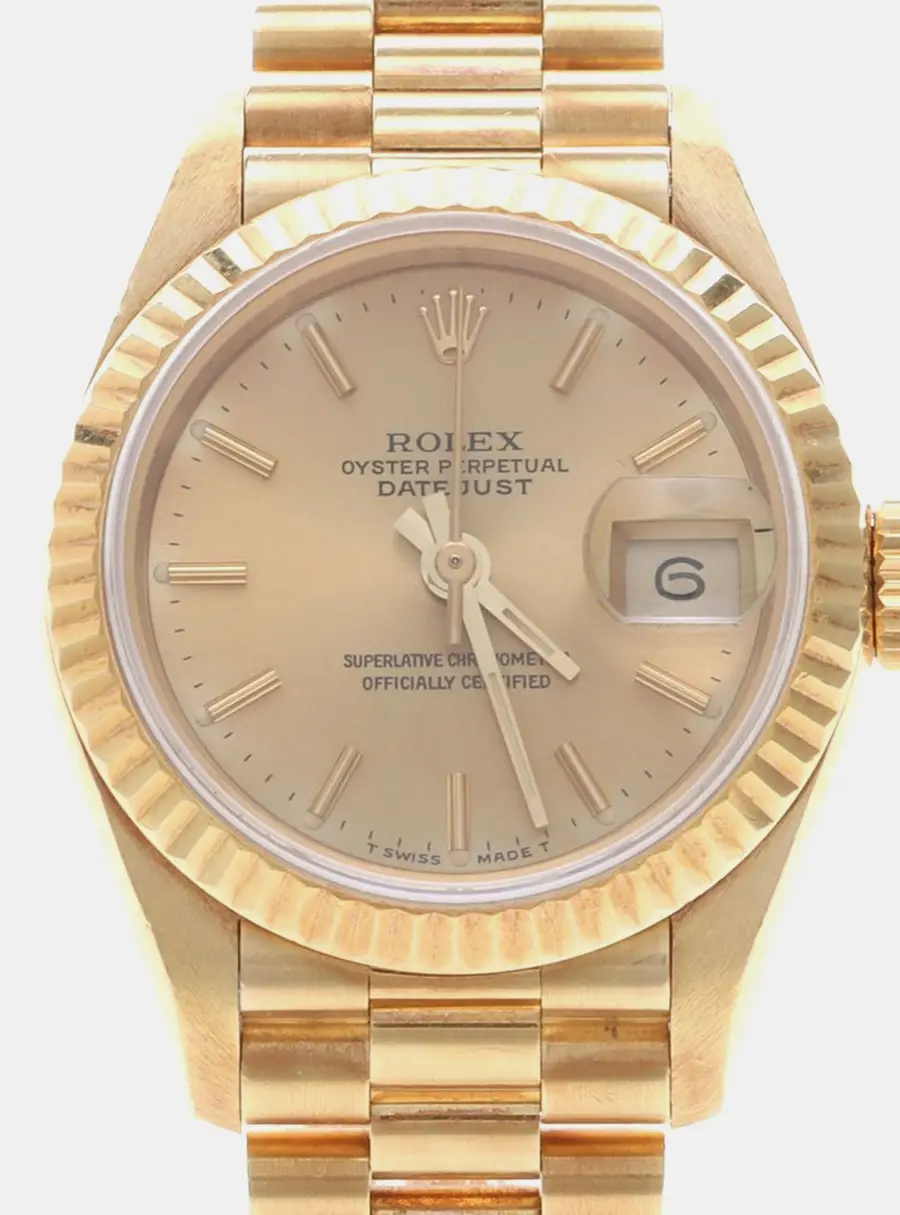 Rolex Lady Datejust 69178 Gold 18K Yellow Gold Women Wristwatch 26mm