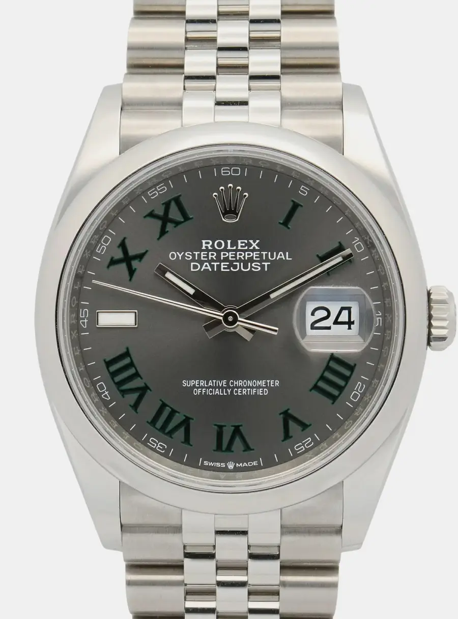 Rolex Datejust 126200 Grey Stainless Steel Automatic Women's Wristwatches 36mm