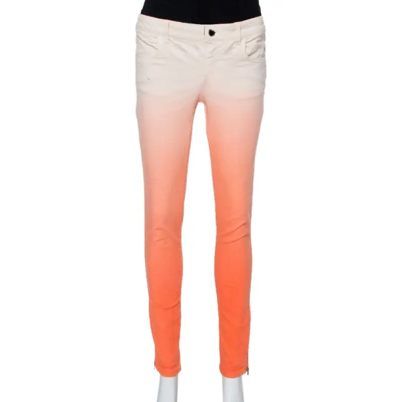 Stella McCartney Ombre Denim Zip Detail Jeans M
