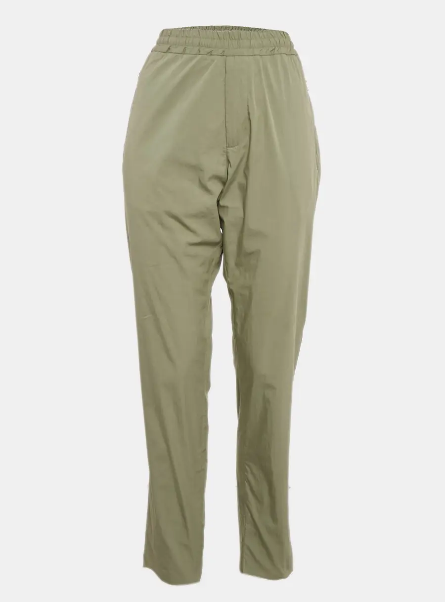 Stella McCartney Green Cotton Contrast Trimmed Pants L