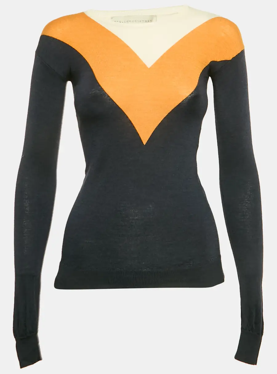 Stella McCartney Multicolor Wool Long Sleeve Sweater S