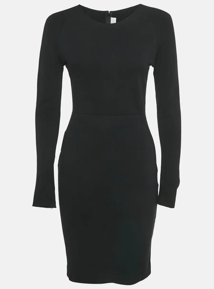 Stella McCartney Black Stretch Knit Short Dress M