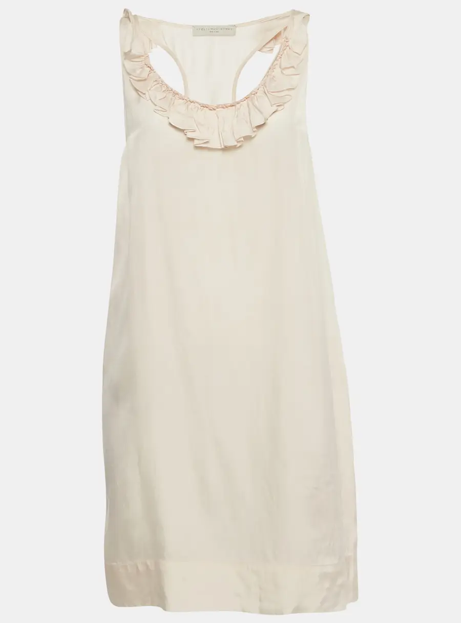 Stella McCartney Pink Silk Blend Sleeveless Mini Dress S