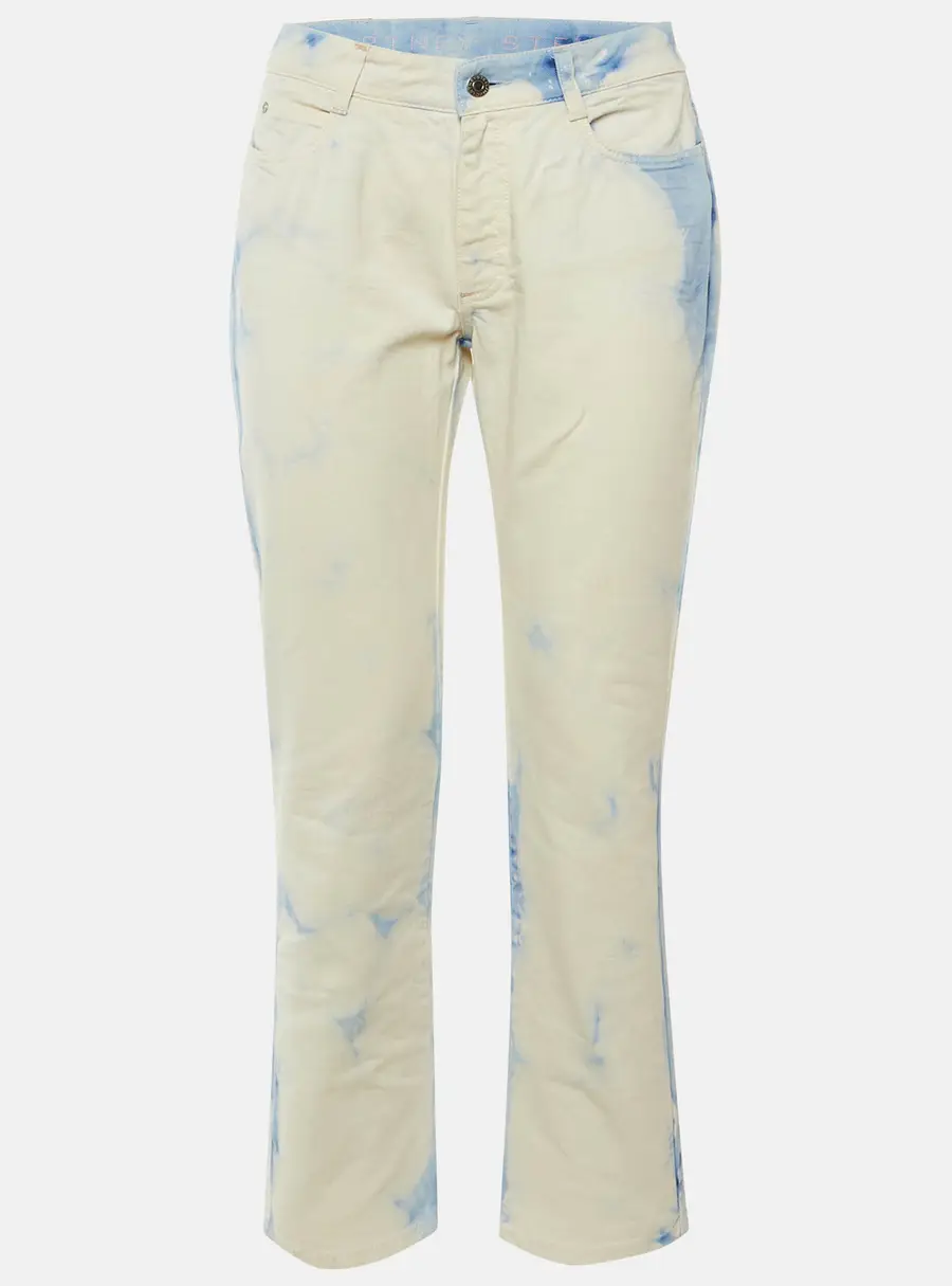 Stella McCartney White /Blue Bleached Denim Skinny Fit Jeans S Waist 28"