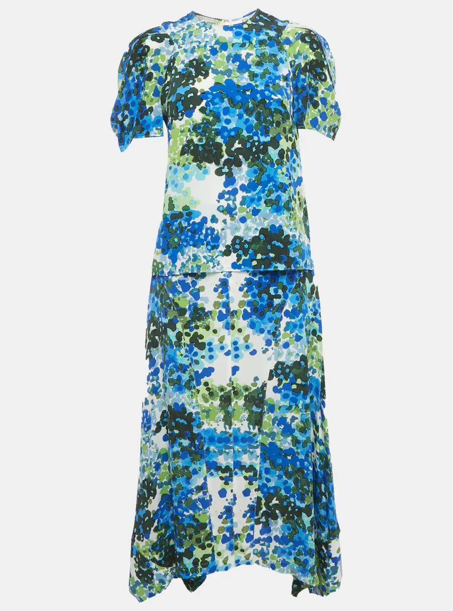 Stella McCartney Multicolour Naya Floral Print Top & Skirt Set S