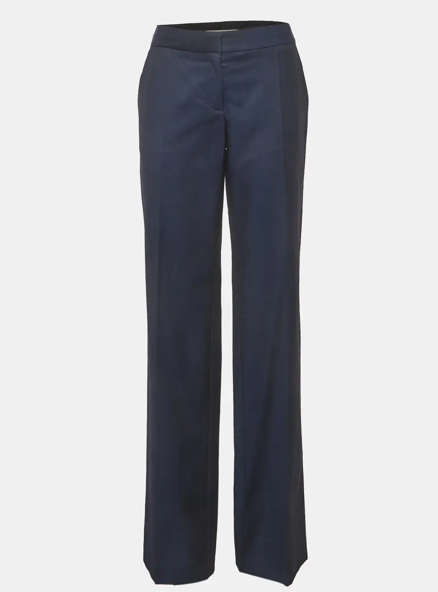 Stella McCartney Navy Blue Wool Formal Pants M
