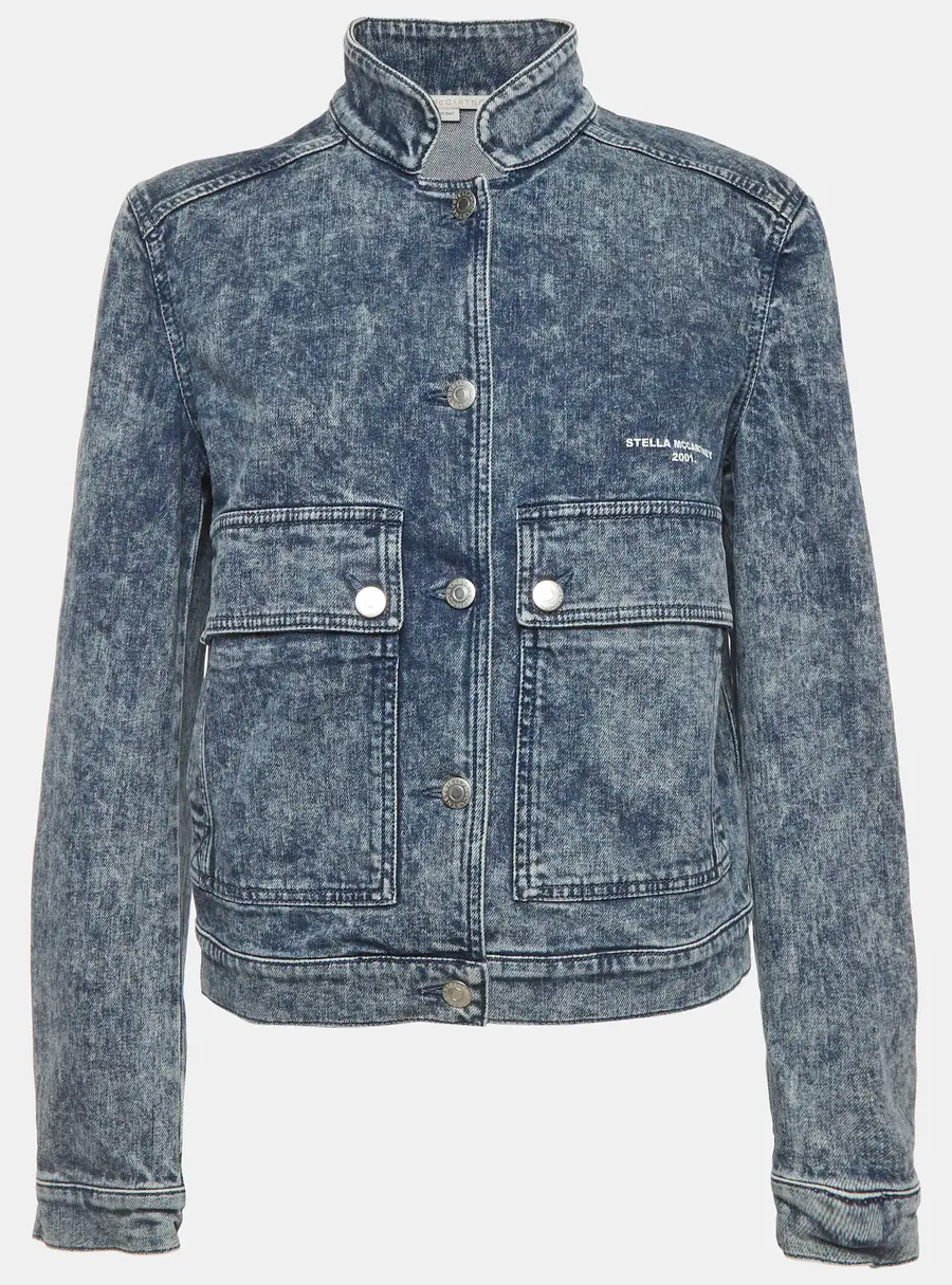 Stella McCartney Blue Denim Button Up Jacket S