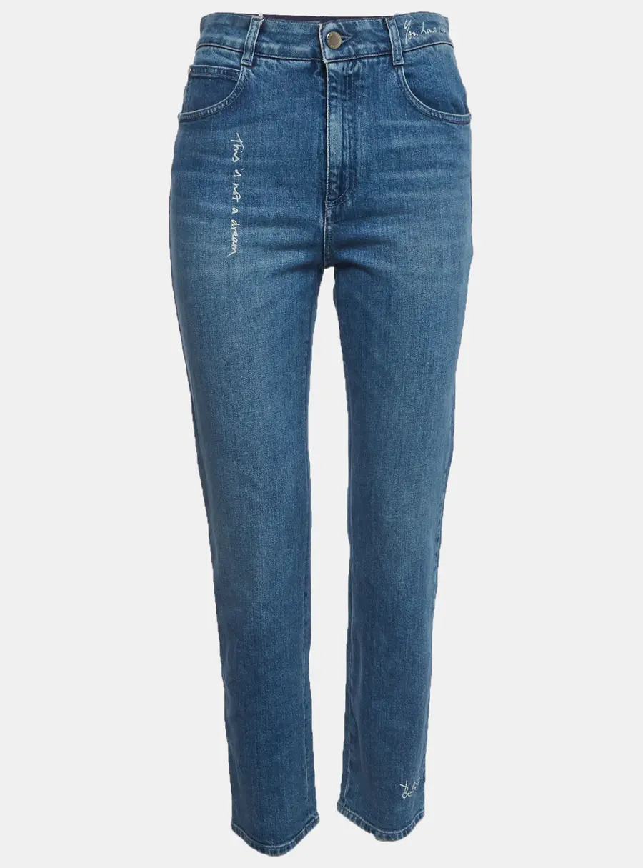 Stella McCartney Blue Denim High Rise Jeans M/Waist 27"