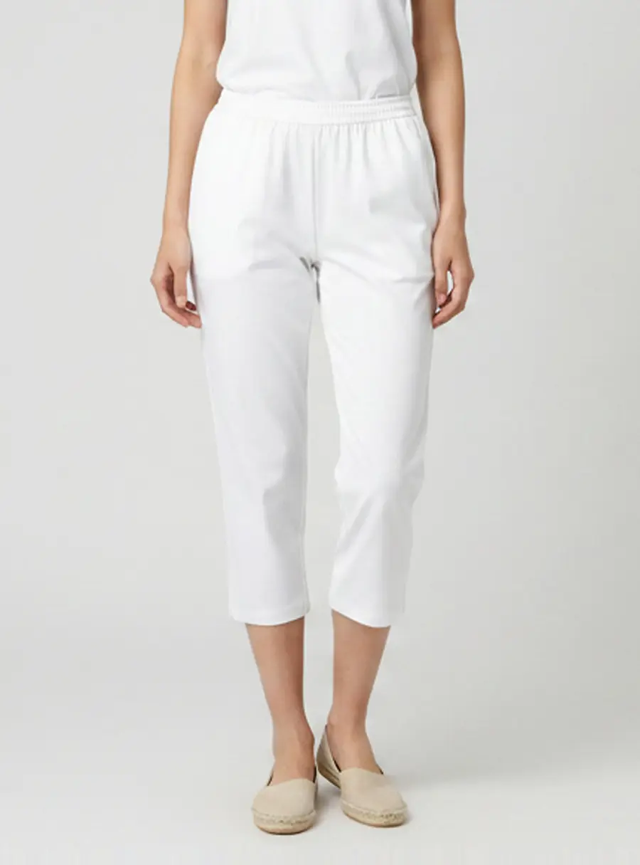 Stella McCartney Cream Crepe Elasticated Pants
